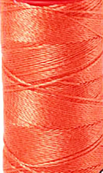 Aurifil 12wt Cotton Thread - 54 yards - 6729 Tangerine Dream Online Hot Sale