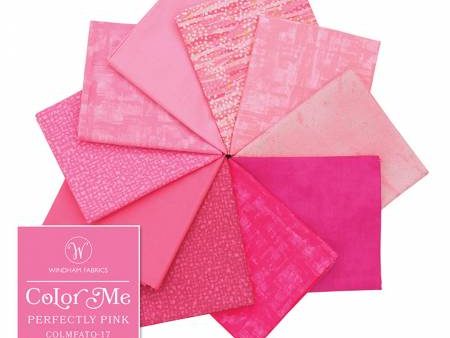 Fat Quarter Color Pack - COLOR ME - PERFECTLY PINK - 10 Fat Quarter Bundle Online Sale