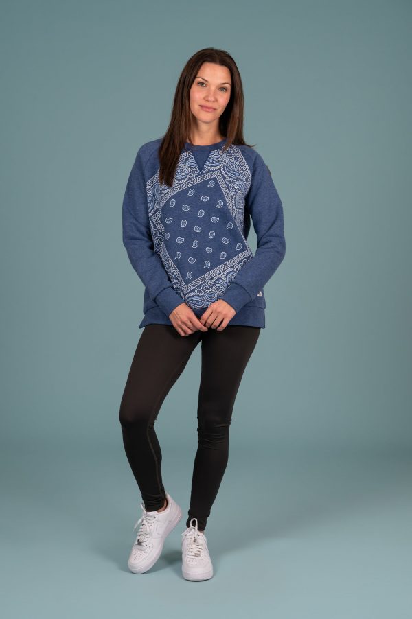 Kimia Bandana Sweatshirt Indigo Online Hot Sale