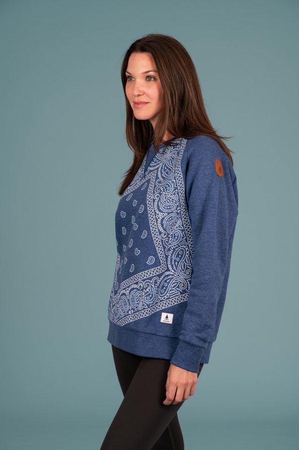 Kimia Bandana Sweatshirt Indigo Online Hot Sale