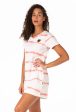 Hazel Dusted Clay Stripe Tie-Dye Dress on Sale