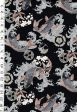 *Japanese - Koi, Bamboo, Cherry Blossoms & Waves - Dobby Weave - Black - Last 2 3 yards Online