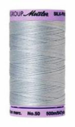 Mettler Cotton Sewing Thread - 50wt - 547 yd  500M - 1081 Moonstone (Silvery Light Blue) Online now