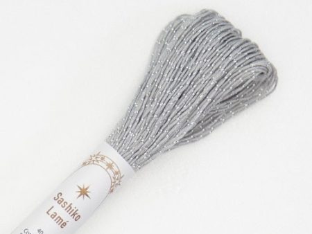 Sashiko Thread - Olympus 40m - LAME - # SL-03 - Cloud Gray For Discount