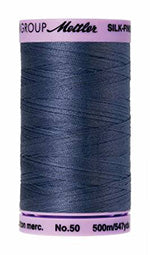 Mettler Cotton Sewing Thread - 50wt - 547 yd  500M - 0311 Blue Shadow Online now