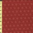 Japanese - Sevenberry Kasuri Collection - Asanoha with Sashiko-Like Stitches (2 ) - SB-88220D3-1 - Brick Red Fashion