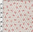 *Japanese - Sevenberry Small Red Dragonflies on Asanoha - Cream - Last 1 yard Cheap