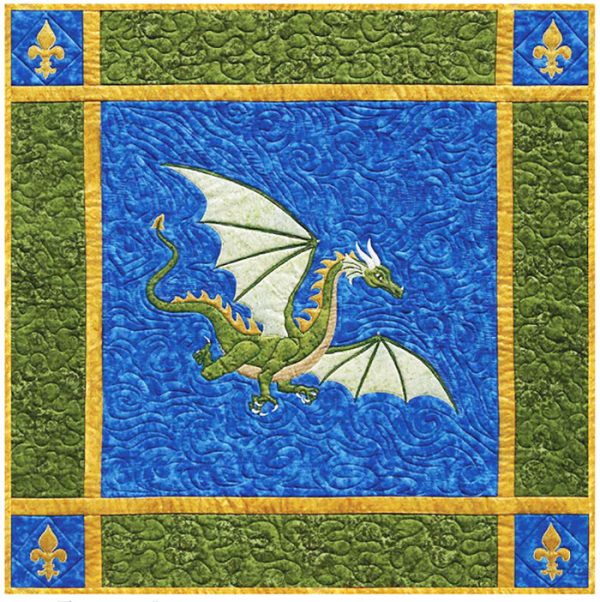 Quilt Pattern - Needlesongs - Dragon on the Wind - Wall Hanging For Discount