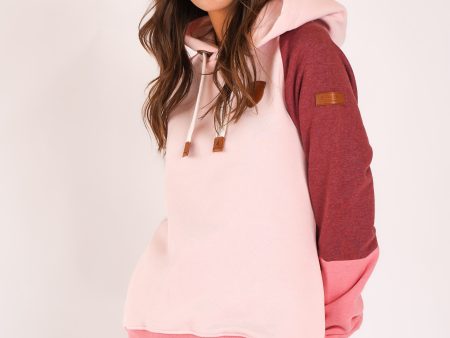 Flores Berry Blush hoodie on Sale