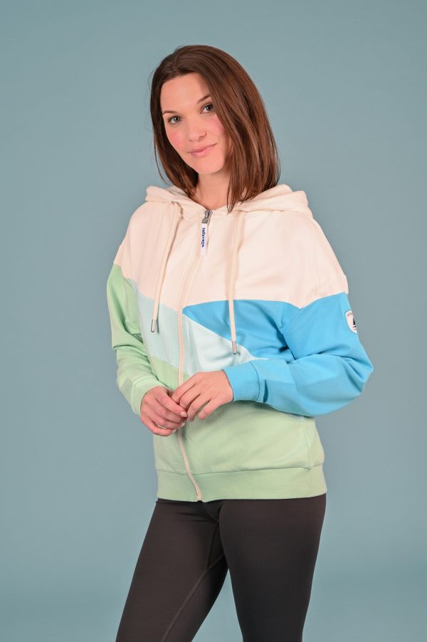 Cordelia Cucumber Mix Full-Zip Hoodie For Cheap