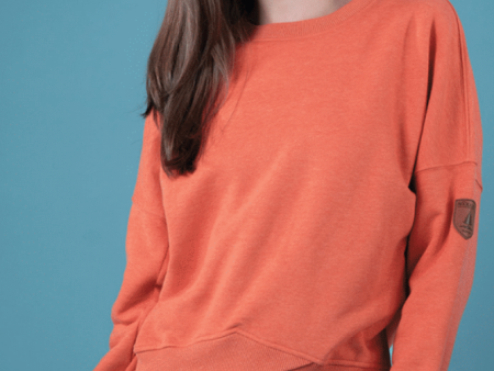 Erma Cross Hem Sweatshirt Sale