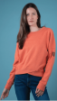 Erma Cross Hem Sweatshirt Sale