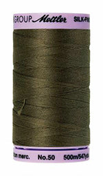 Mettler Cotton Sewing Thread - 50wt - 547 yd  500M - 1043 Dark Olive Online Hot Sale