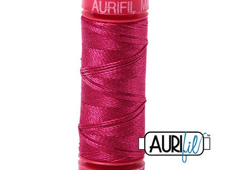 Aurifil 12wt Cotton Thread - 54 yards - 1100 Red Plum For Sale