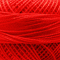 Presencia Perle Cotton - Size 8 - 1166 Bright Tomatoe Red on Sale