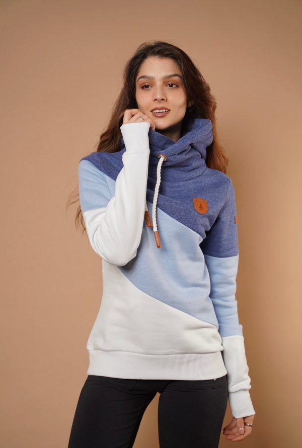 Selene Blue Hoodie in Indigo Mix on Sale