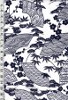 Yukata Fabric - 695 - Fans, Blossoms, Maple Leaves & Pines - White Fashion