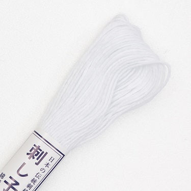 Sashiko Thread - Olympus 20m - Solid Color - # 01 White For Sale