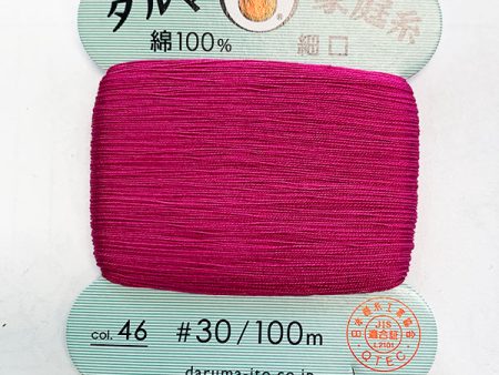 Daruma Hand Sewing Thread - 30wt Hand Sewing Thread - # 46 Magenta Fashion