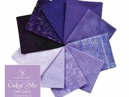 Fat Quarter Color Pack - COLOR ME - ORCHID - 10 Fat Quarter Bundle For Cheap