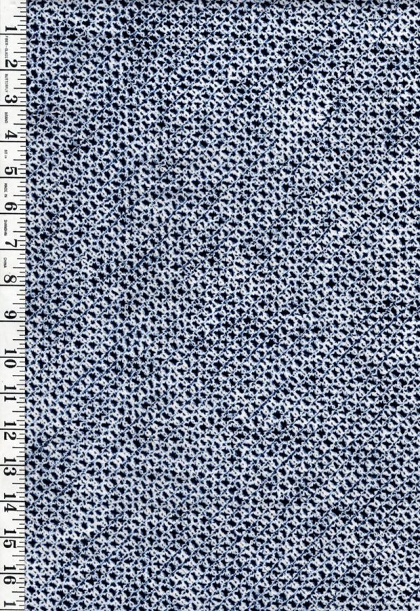 Yukata Fabric - 690 - Shibori Motif - Indigo Sale