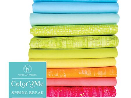 Fat Quarter Color Pack - COLOR ME - SPRING BREAK - 10 Fat Quarter Bundle on Sale