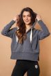 Aksu Navy Hoodie For Cheap