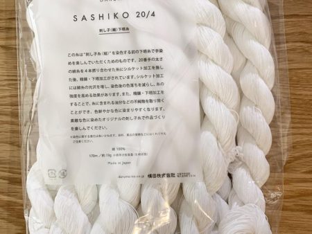 *PFD -  DARUMA THIN weight 20 4 - White Sashiko Thread - Prepared for Dyeing - 100% Cotton - BULK PACKAGE (10 skeins) Online