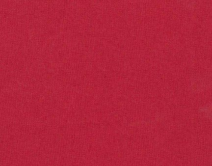 Sashiko Fabric - Cotton-Linen - RED (CRIMSON) For Sale