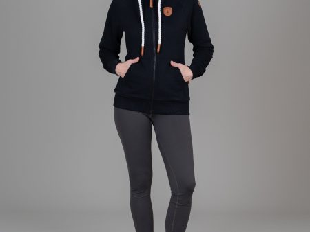 Hera Black Full-Zip Hoodie Fashion