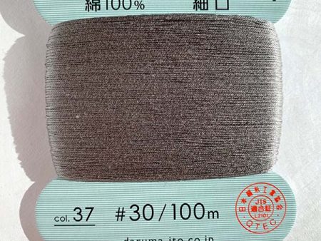 Daruma Hand Sewing Thread - 30wt Hand Sewing Thread - # 37 Pewter Gray Online