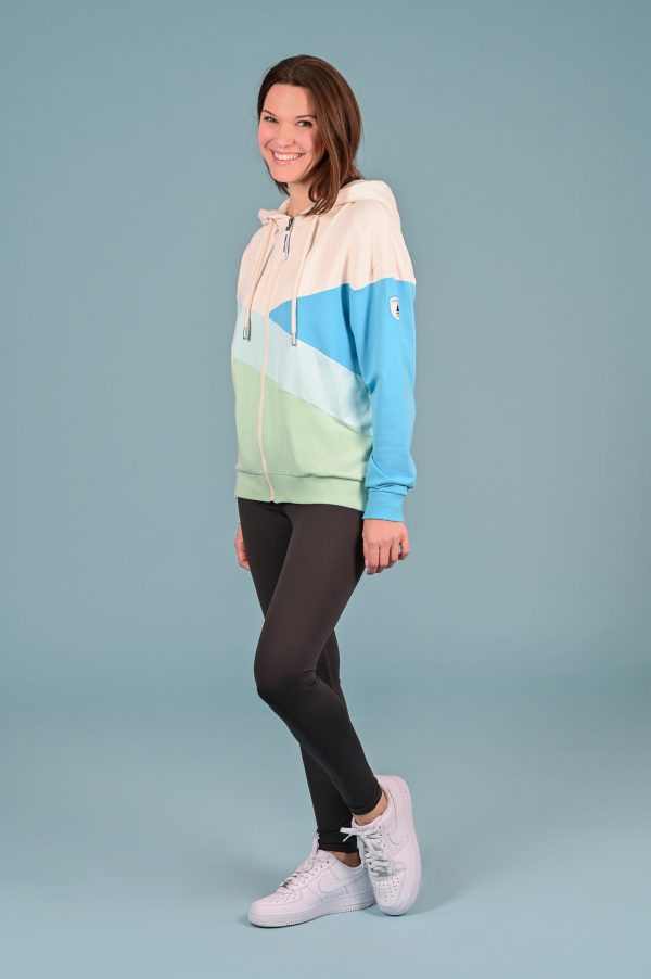 Cordelia Cucumber Mix Full-Zip Hoodie For Cheap