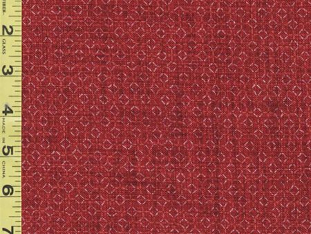 Japanese - Sevenberry Nara Homespun - Small Tonal Honeycomb - SB-850327D3-3 - Vintage Red Fashion