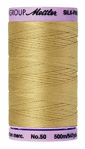 Mettler Cotton Sewing Thread - 50wt - 547 yd  500M - 0857 Wheat For Discount