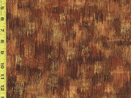 *Blender-Coordinate - Fusions Brushwork - Brown, Copper & Gold Metallic - 18059-16 Brown Online