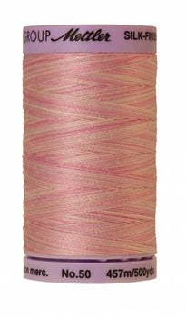 Mettler Cotton Sewing Thread - 50wt - 547 yd  500M - Variegated - 9837 So Soft Pink Discount