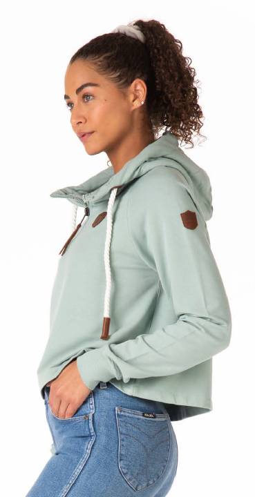 Leelee Lux Green Bay Half-Zip Hoodie Discount