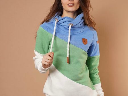 Selene Cobalt Mix Hoodie Discount