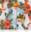 Tropical - Cockatoo Collection - Compact Cockatoos & Hibiscus - 29078-Z - Multi - ON SALE - SAVE 30% - By the Yard Cheap