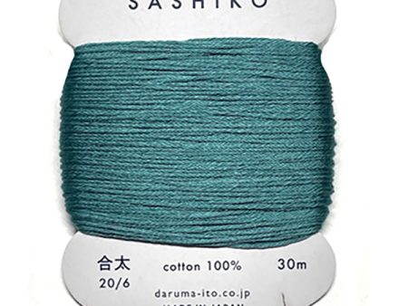 Sashiko Thread - Daruma - Medium  Regular Weight - 30m - # 205 Teal Supply