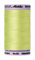 Mettler Cotton Sewing Thread - 50wt - 547 yd  500M - 1343 Spring Green (Greenish Yellow) Online Hot Sale