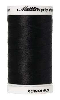 Mettler Poly Sheen SOLID COLOR - 40wt - 0020 BLACK Fashion