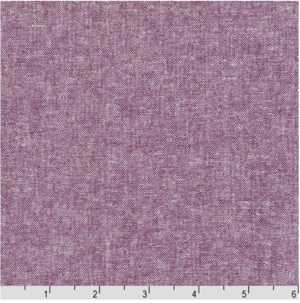 Solid - Essex Cotton-Linen Yarn-Dyed - Eggplant (Soft Purple) # 1133 - Last 2 1 2 Yards For Sale