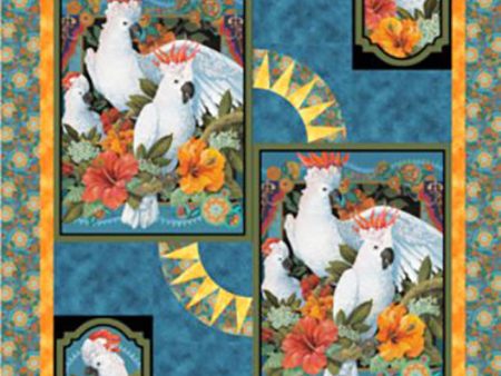 *QUILT KIT - Cockatoo Picnic Quilt - ON SALE - SAVE 30% Hot on Sale