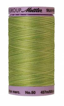 Mettler Cotton Sewing Thread - 50wt - 547 yd  500M - Variegated -  9817 Sprout Fashion