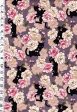 *Quilt Gate - Neko Mini Cats & Peonies - HR3450-11D - HYACINTH Online now