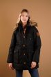 Everly Black Parka Cheap