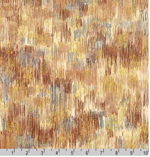 *Blender-Coordinate - Fusions Brushwork - Spice & Gold Metallic - 18059-163 Spice Online