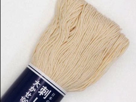 Sashiko Thread - Olympus - Large 100m Skeins - # 102 - Natural Online