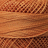 Presencia Perle Cotton - Size 8 - 7636 LIGHT ORANGE SPICE For Sale